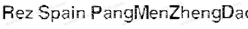 Rez Spain PangMenZhengDao Regula字体转换